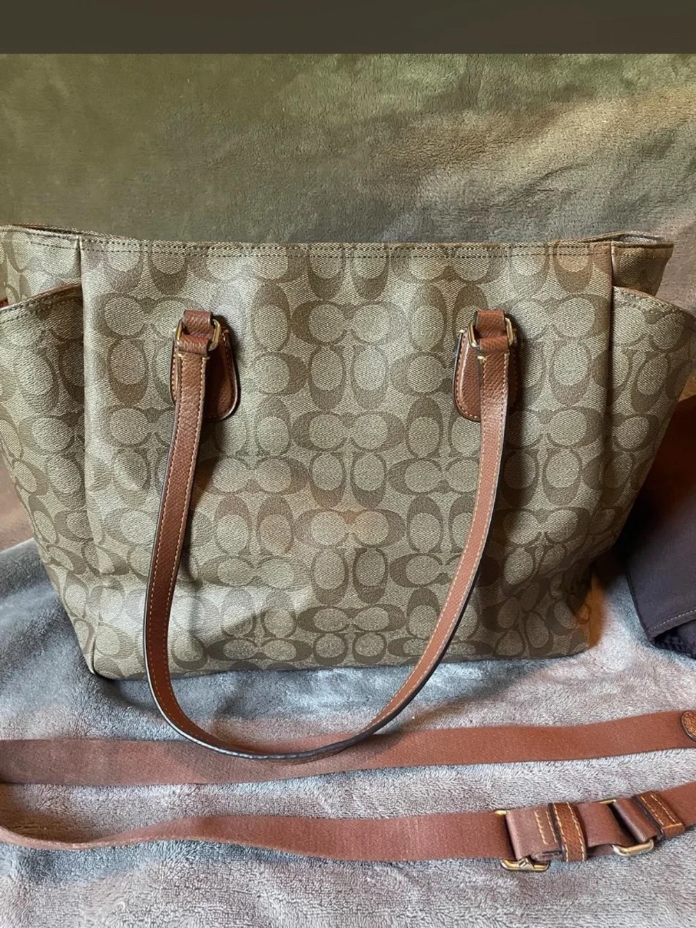 Coach Signature diaper bag